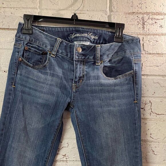 American Eagle Super Stretch Blue Denim Jeans 4 - Picture 3 of 10